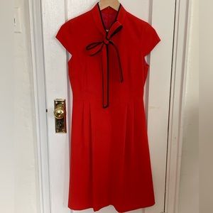 J Crew Tie-Neck Dress in 365 Crepe